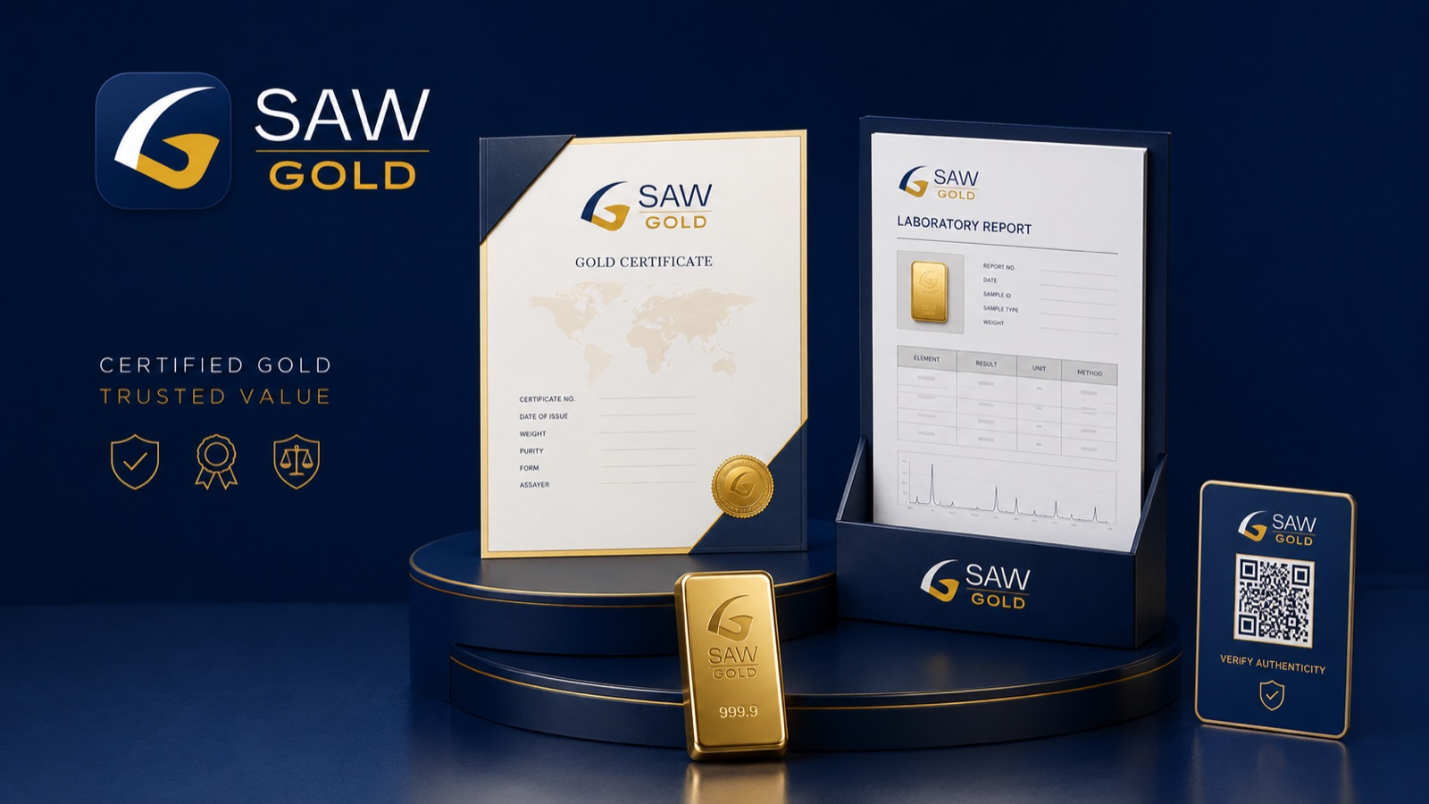 SAW GOLD certificate reporting delivery