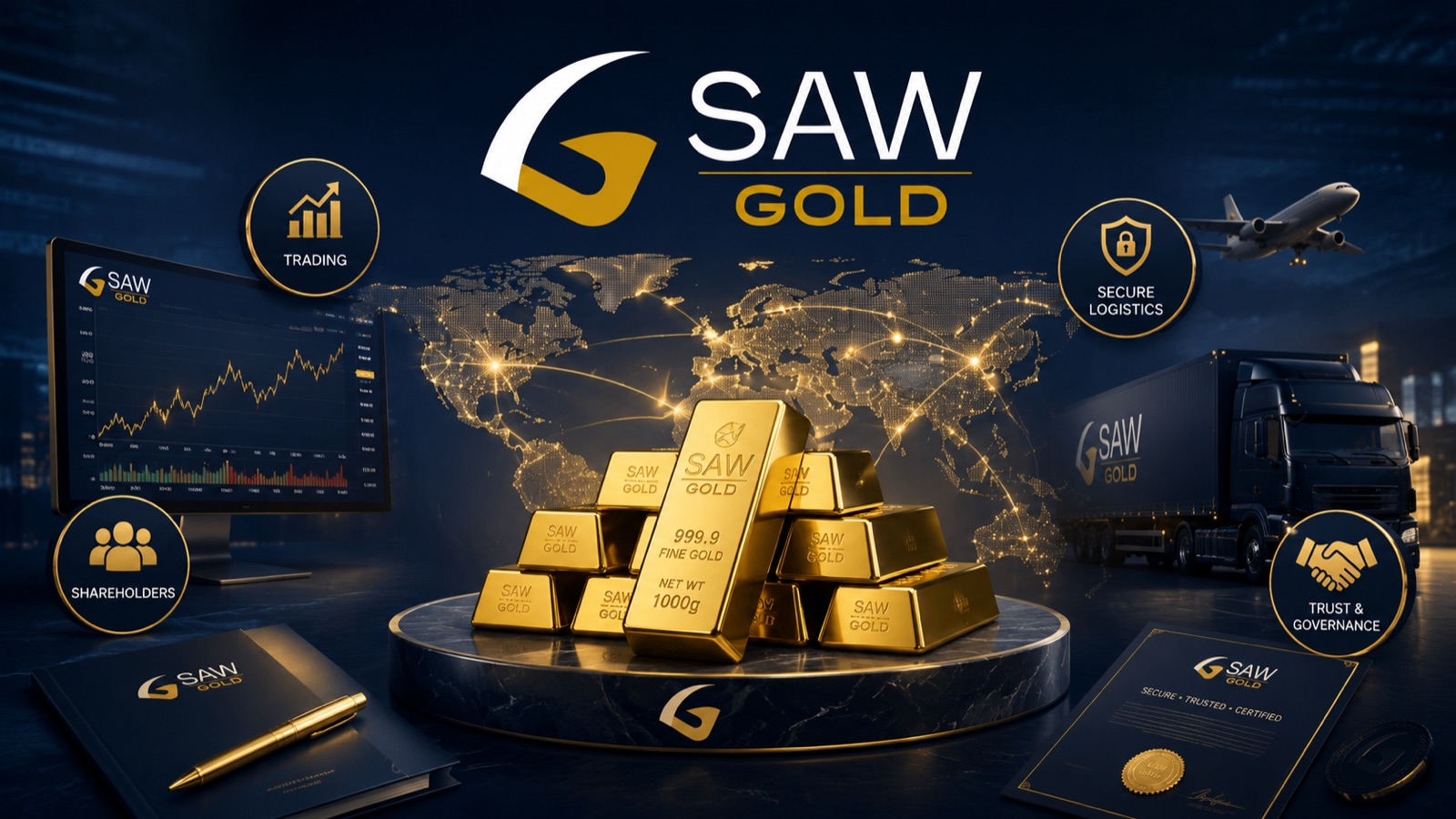 SAW GOLD service network ecosystem gold visual